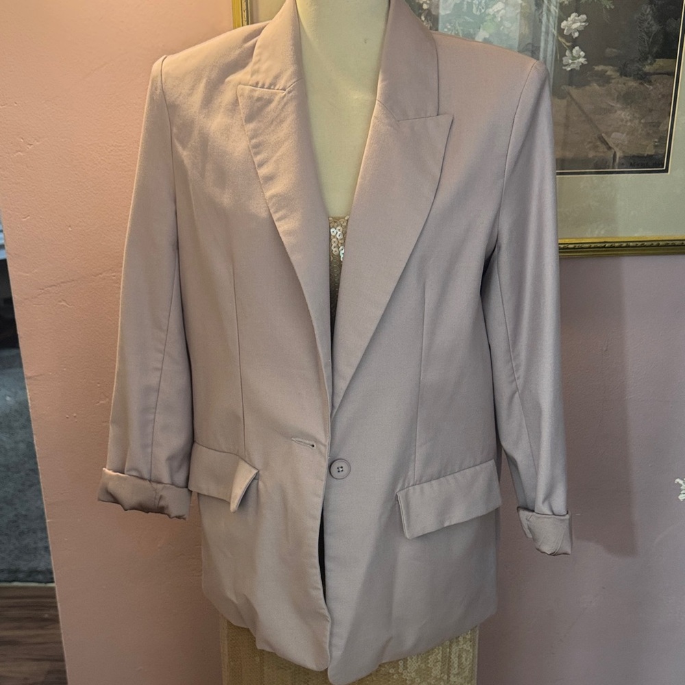Endless Rose Women's Blazer in Light Pink